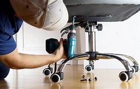 Table/chair wheels fitting