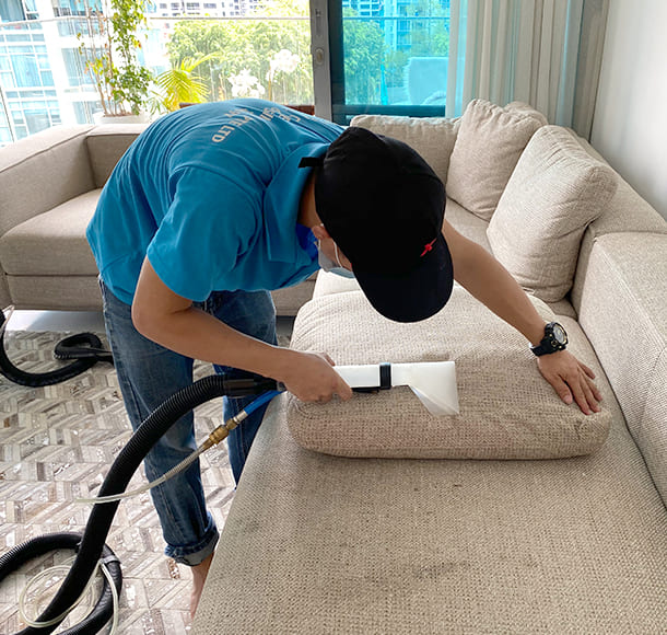 Cushions cleaning